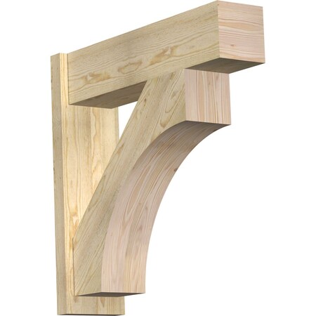 Ekena Millwork Westlake Block Rough Sawn Outlooker, Douglas Fir, 8"W x 30"D x 30"H OUT08X30X30WTL05RDF